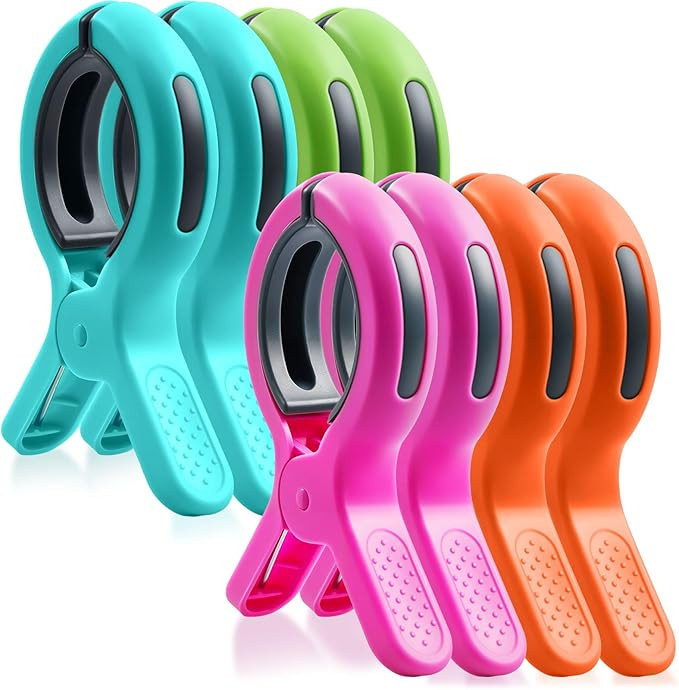 HiGift Beach Towel Clips for Beach Chairs, Towel Holder for Pool Lounge Chair Cruise Essentials, ... | Amazon (US)