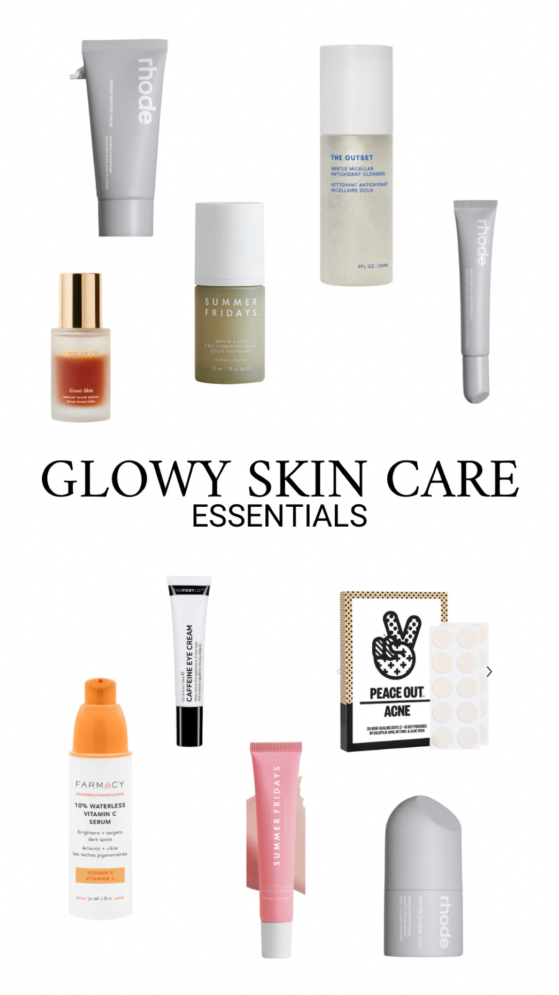 my must haves for great skin 

#LTKFind #LTKunder50 #LTKbeauty