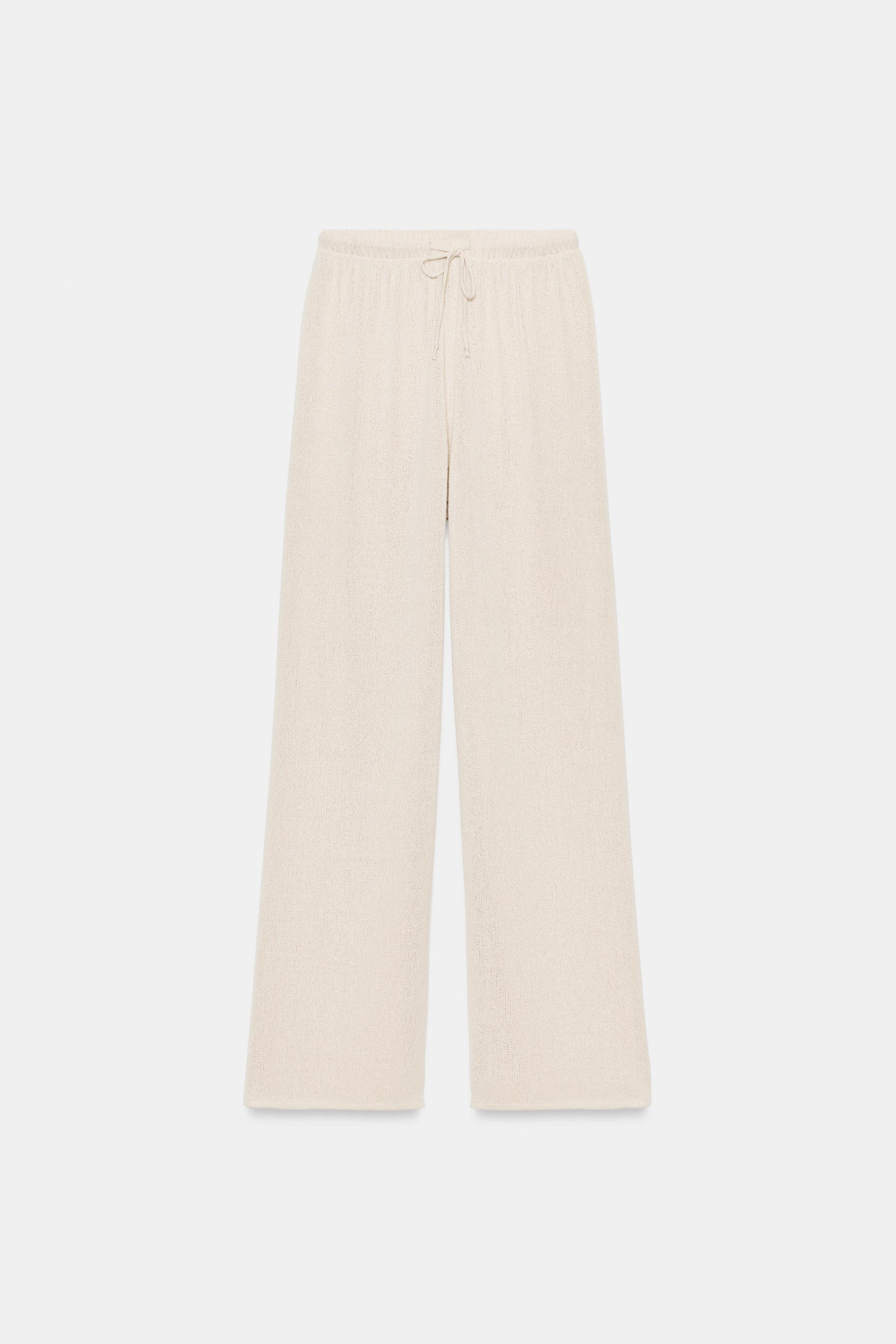 RUSTIC WIDE-LEG TROUSERS | Zara UK