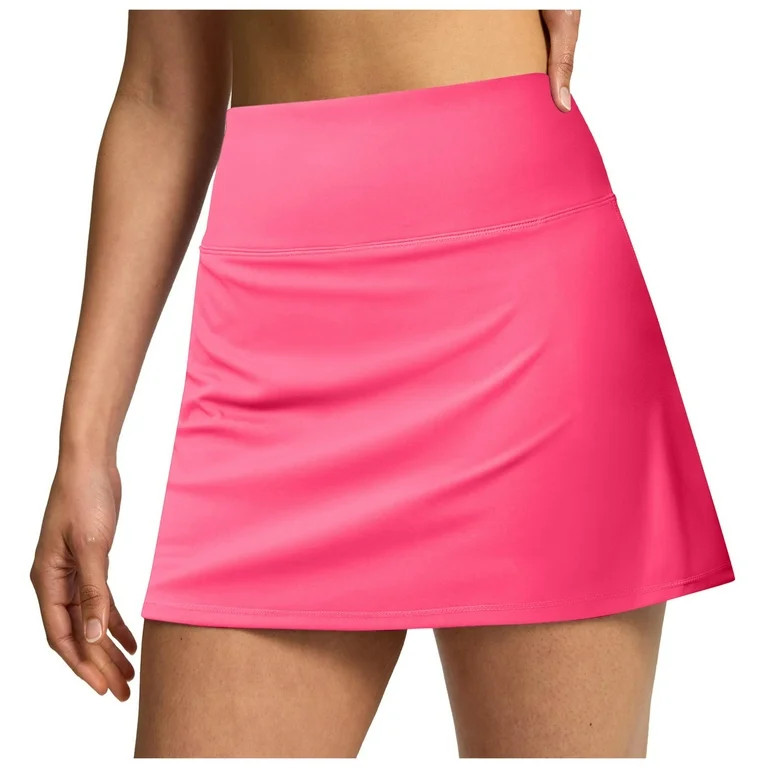 Riforla Women's Double Layered Pleats Tennis Skirts for Women High Waisted Skirt with Shorts Pock... | Walmart (US)