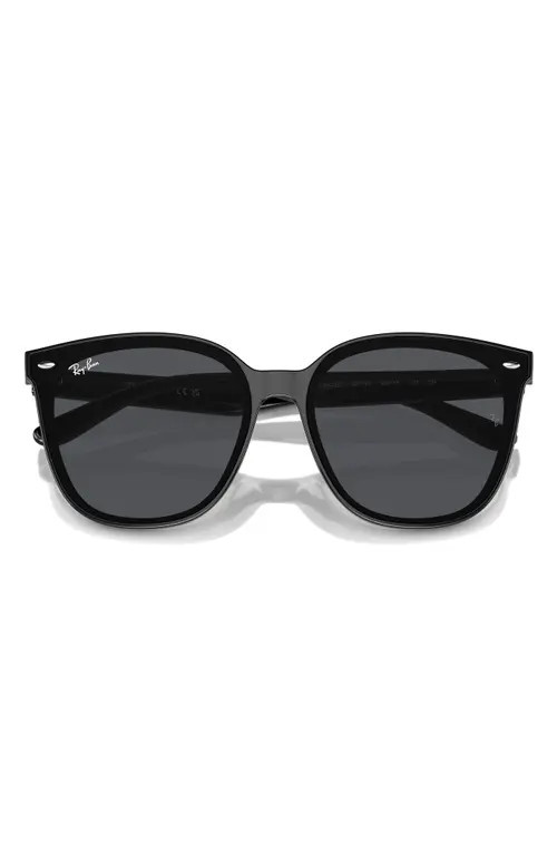 Ray-Ban 66mm Oversize Irregular Sunglasses in Black at Nordstrom | Nordstrom