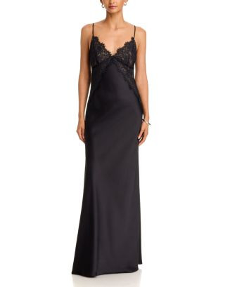 Lace Bodice Satin Slip Dress - Exclusive | Bloomingdale's (US)