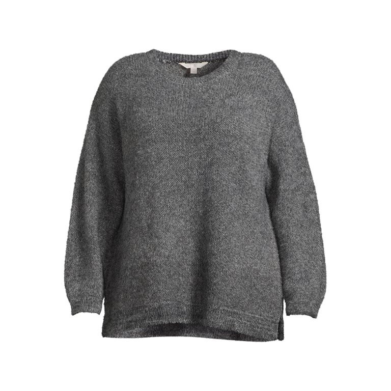 Terra & Sky Women's Plus Size Eyelash Knit Pullover Sweater, Midweight | Walmart (US)
