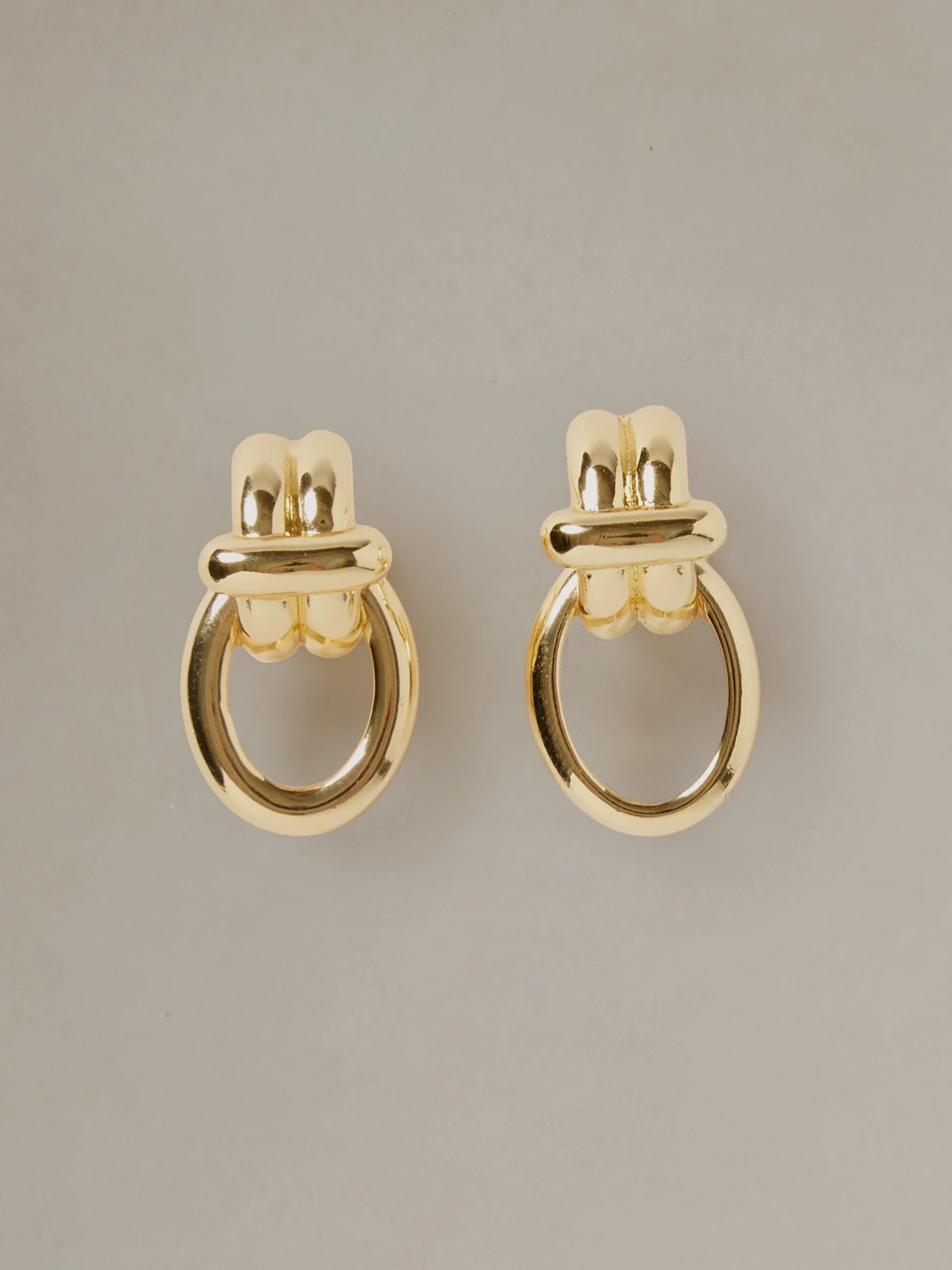 Gold Solid Knot Earrings | Women's Jewelry | J.McLaughlin | J.McLaughlin
