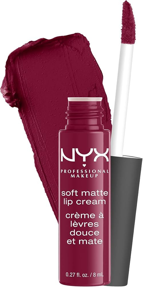 NYX PROFESSIONAL MAKEUP Soft Matte Lip Cream, Lightweight Liquid Lipstick - Copenhagen (Matte Ric... | Amazon (US)