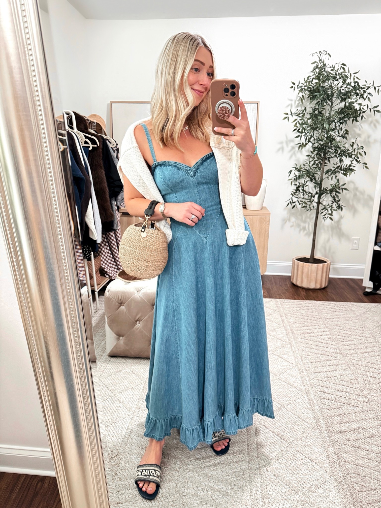 New Free People Chambray Maxi Dress 💙 Runs TTS, size small! 

Maxi dresses, free people, spring dresses 

#LTKdayinmylife #LTKootd #LTKPetite