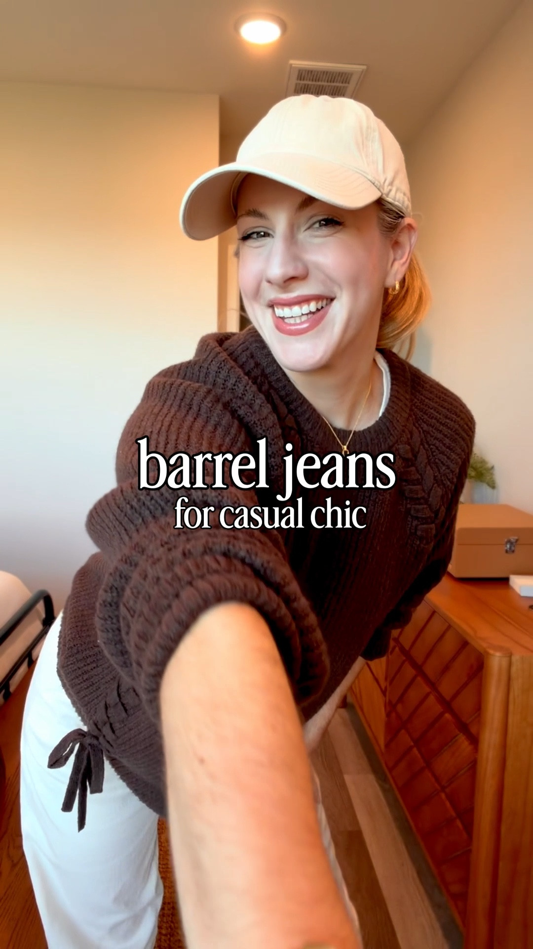 Casual chic barrel jeans outfit 🤍

Styling my favorite Everlane barrel jeans with an Abercrombie sweater, baseball cap, Veja sneakers, and my Sézane tote for an easy everyday look. This is one of my go-to capsule wardrobe outfits for running errands, casual work days, and weekend coffee runs.

All pieces are timeless, comfortable, and easy to mix and match for a modern, minimal wardrobe.


#LTKootd #LTKgrwm #LTKSeasonal