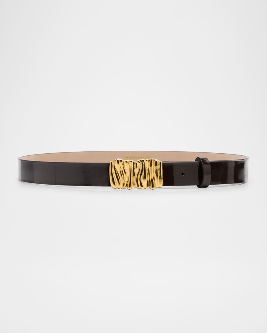 Heaven Mayhem Gaia Medium Leather Belt | Neiman Marcus