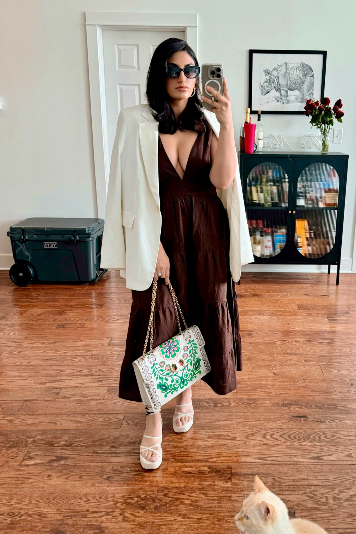 What I wore to a small business launch party on a Sunday! 
Dress: house of Harlow 1960 (linked similar) 
Blazer: H&M
Shoes: Zara (linked similar)
Bag: Tory Burch (linked similar)

#LTKStyleTip #LTKParties #LTKItBag