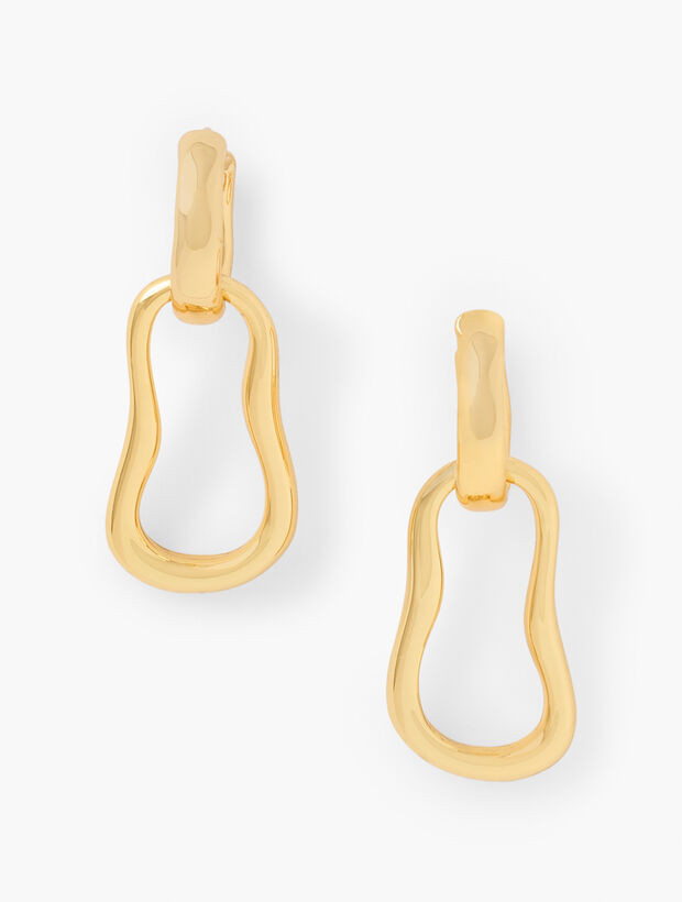 Wavy Link Hoop Earrings | Talbots
