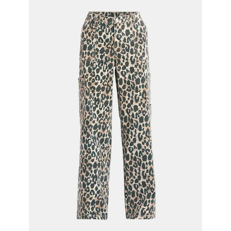 No Boundaries Wide Leg Cargo Pants, 31.5'' Inseam, Women's | Walmart (US)