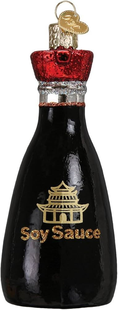 Old World Christmas Various Foods Glass Blown Ornaments for Christmas Tree Soy Sauce | Amazon (US)