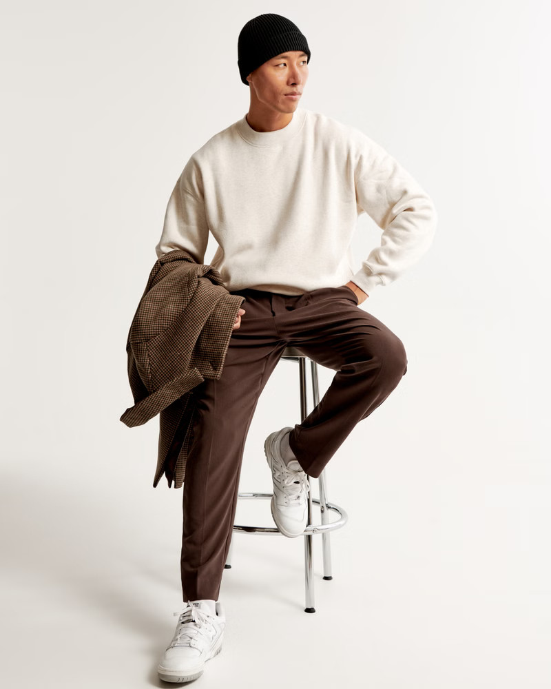 Men's Essential Crew Sweatshirt | Men's Tops | Abercrombie.com | Abercrombie & Fitch (US)