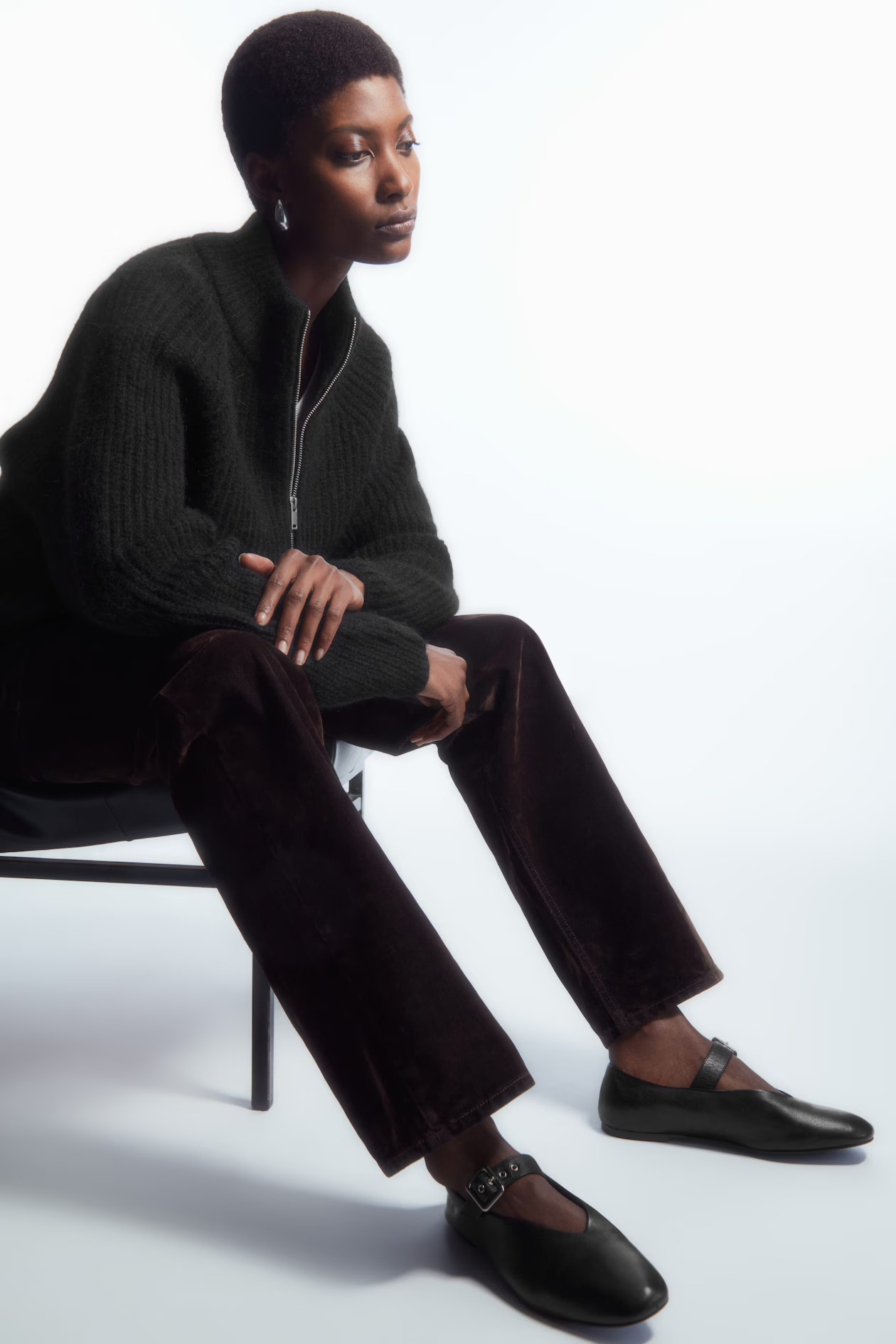 BUCKLED BALLET FLATS - BLACK | COS (EU)