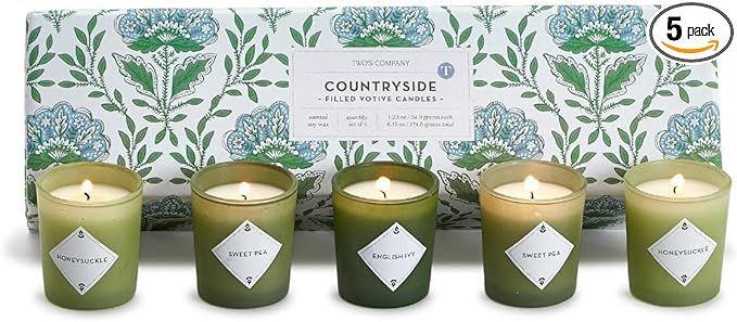 Two's Company Set of 5 Countryside Scented Candles | Amazon (US)