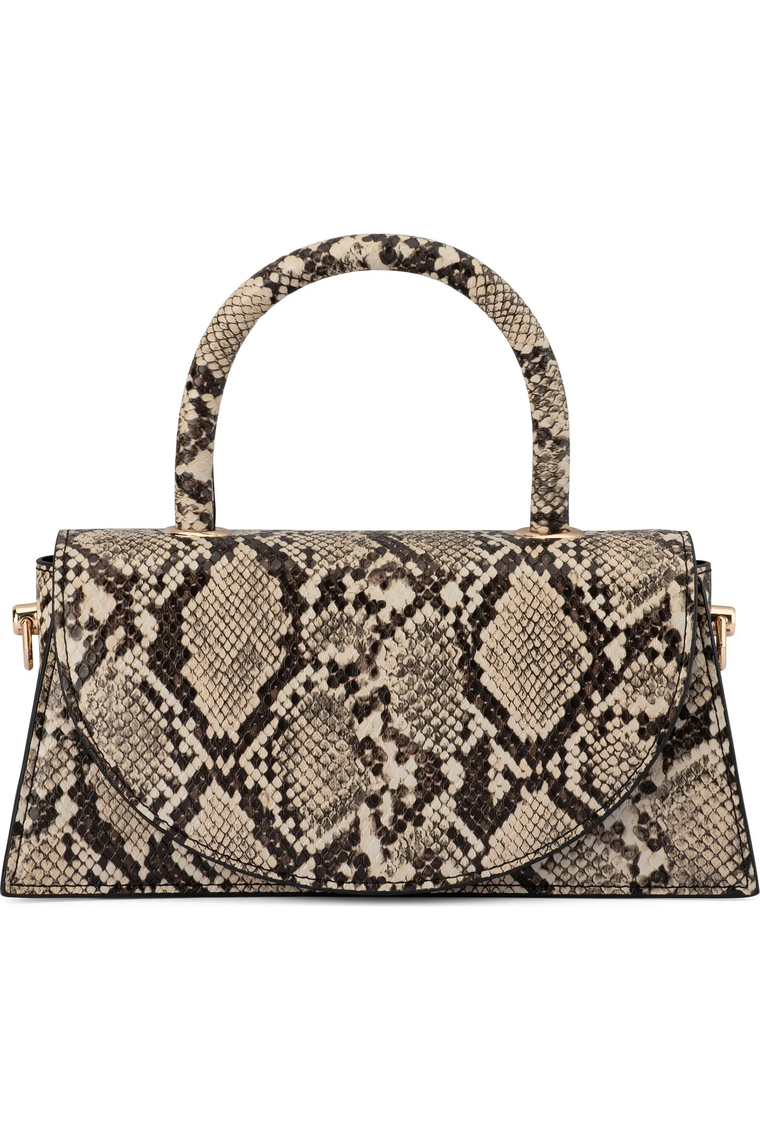 Olga Berg Kendall Snakeskin Embossed Faux Leather Top Handle Bag (Women) | Nordstrom | Nordstrom