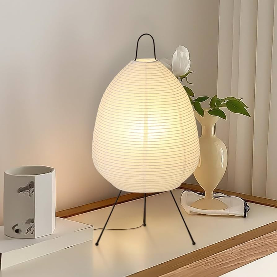 Noguchi Table Lamp, Paper Floor Lamp Style Design for Bedroom/Living Room/Office Soft Light, Esta... | Amazon (US)