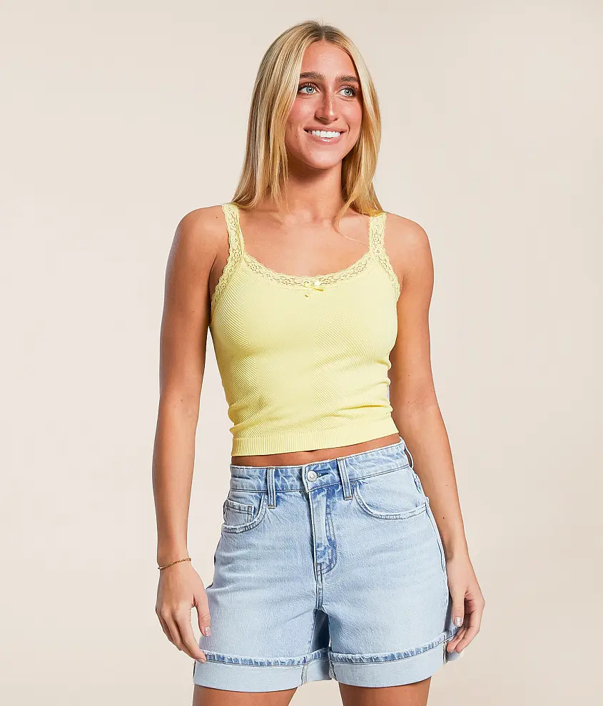 Lace Trim Tank Top | Buckle
