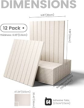 Fluxynara Large Felt Bulletin Board 48" x 36" Cork Board Alternative-12 Pack with 64 Safe Removab... | Amazon (US)
