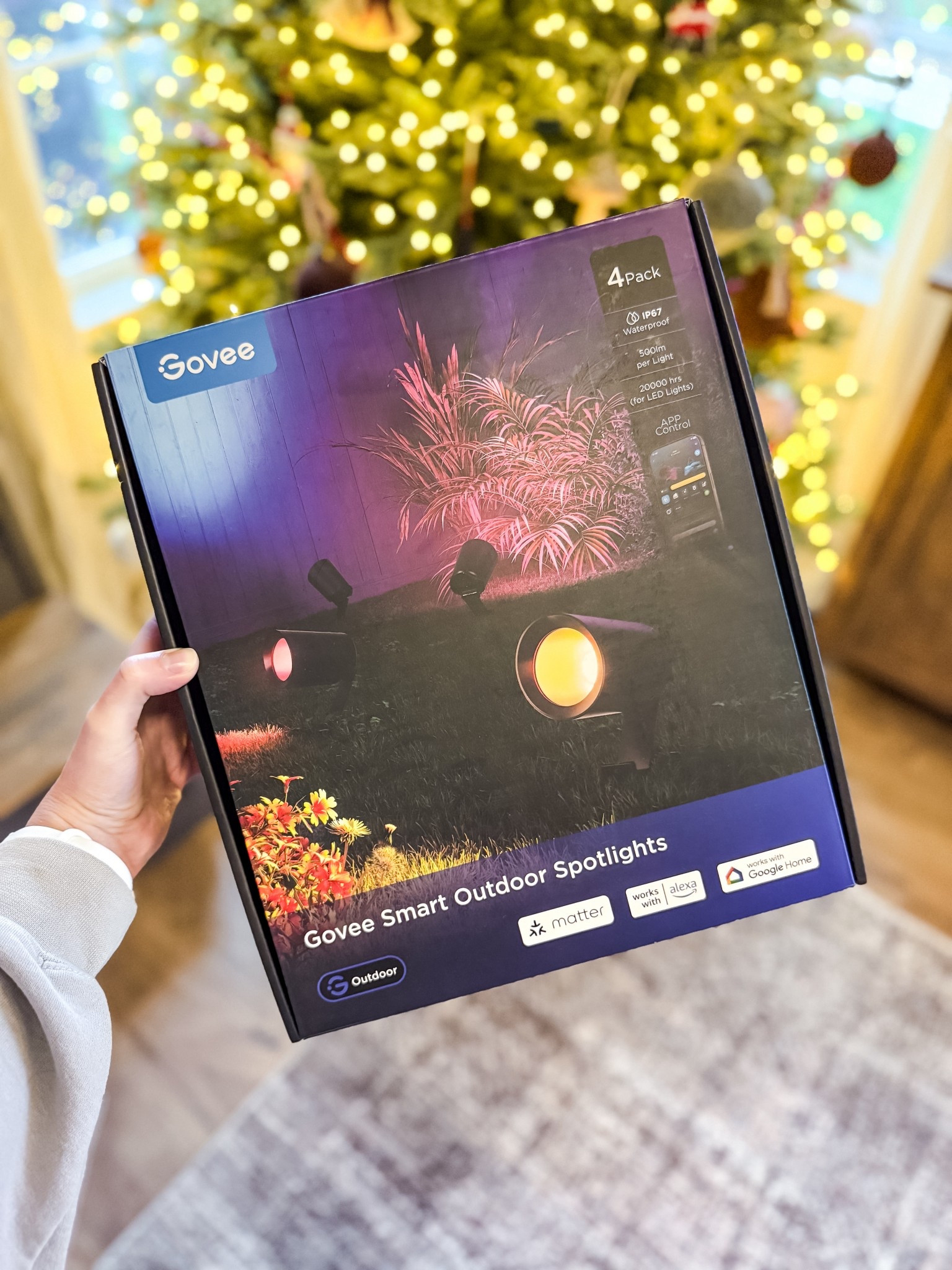 The Govee Smart Outdoor Spotlights from @loweshomeimprovement have been such a fun
upgrade for our outdoor Christmas lights. You can control everything in the app, change the
colors, and adjust the brightness. They’re also on sale for Black Friday, so it’s a great time to
grab them.
#ad #lowespartner #ltkseasonal #goveelights #smartlighting

#LTKSeasonal #LTKHoliday #LTKHome