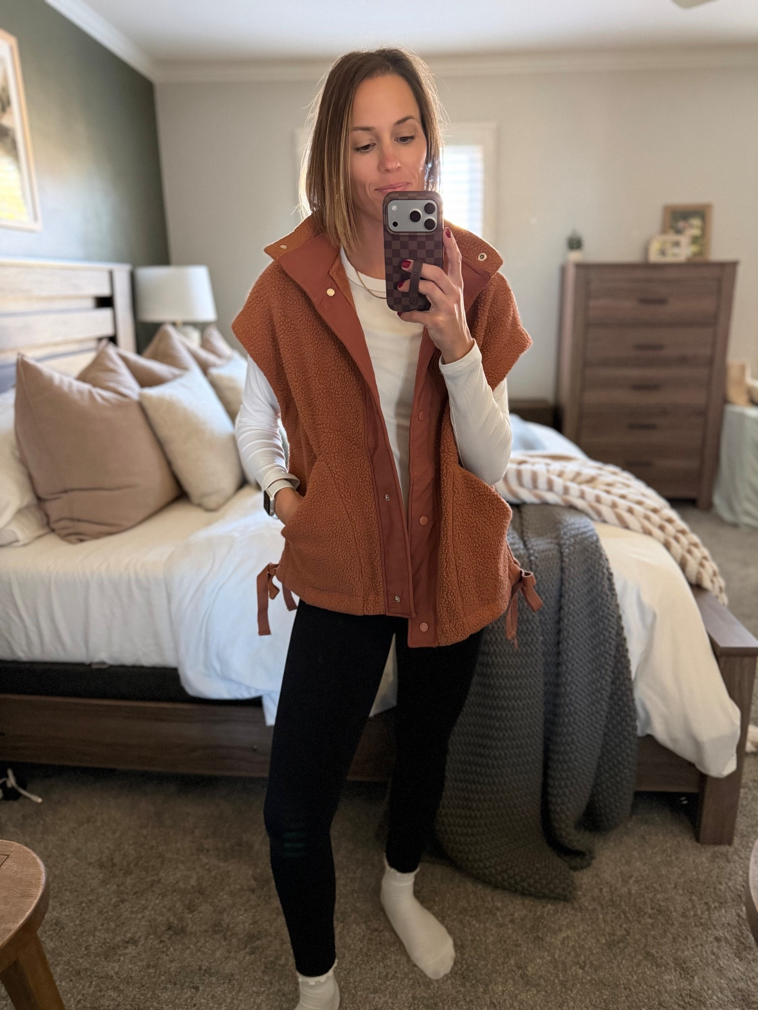 OOTD. My friend Alyssa from @wildwoodhomeliving shared this the other week and it’s such a cute cut! The tie detail and cap sleeve are so cute! Love this color for fall but lots of other colors available 😍

#LTKFindsUnder50 #LTKSeasonal