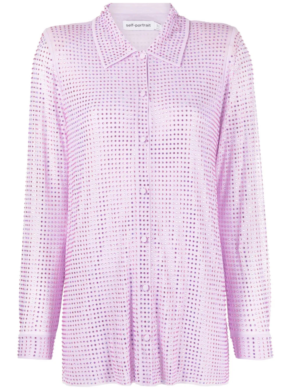 Self-Portrait Blouse Verfraaid Met Kristallen - Farfetch | Farfetch Global