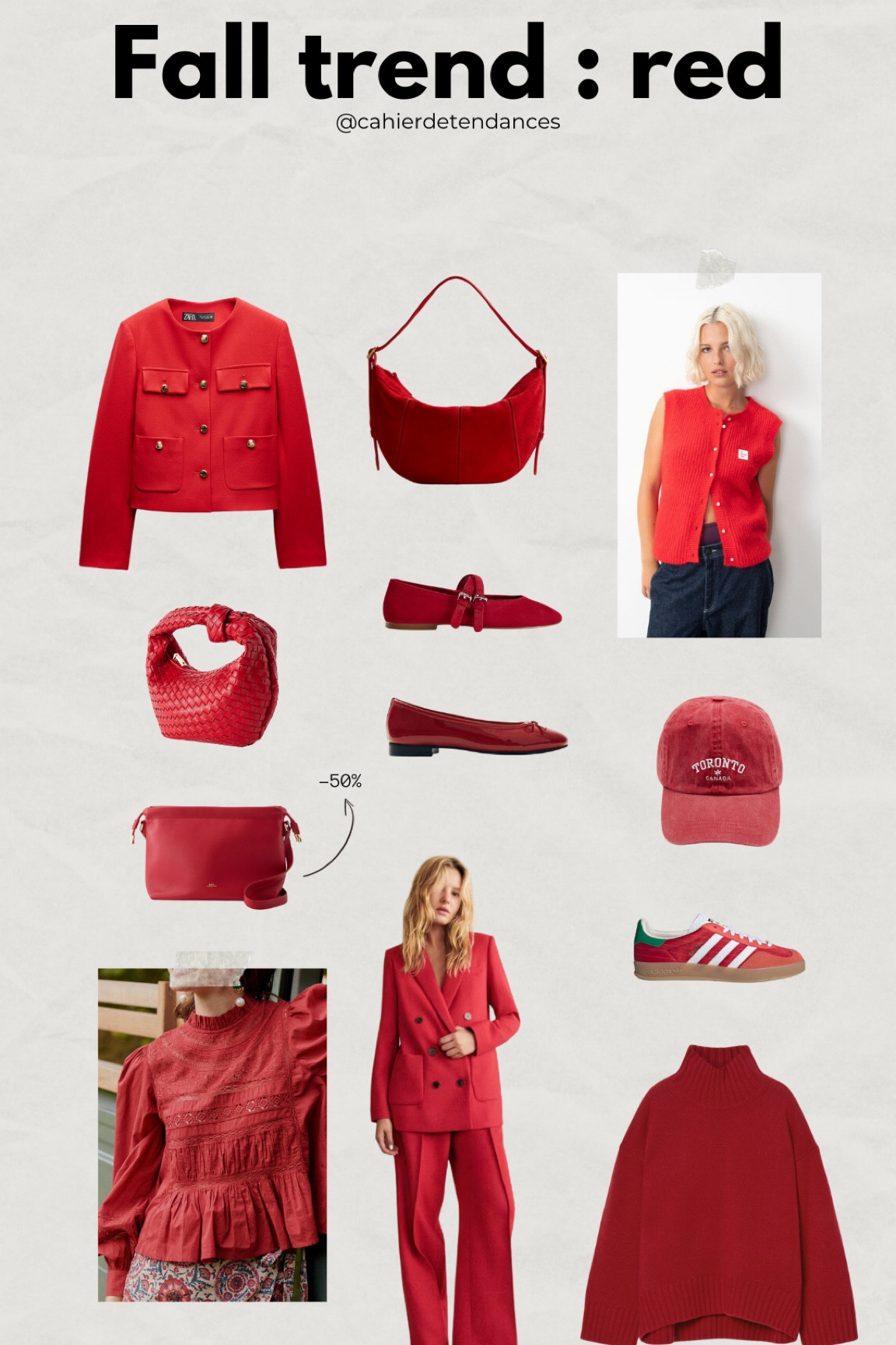 Sélection de pièces rouges, l’une des couleurs phares de cet automne-hiver 💌 

#LTKautumn #LTKfrance #LTKeurope