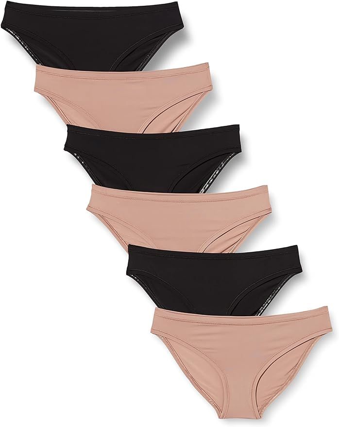 Amazon Essentials Women's Bikini Brief Underwear, Pack of 6 | Amazon (US)
