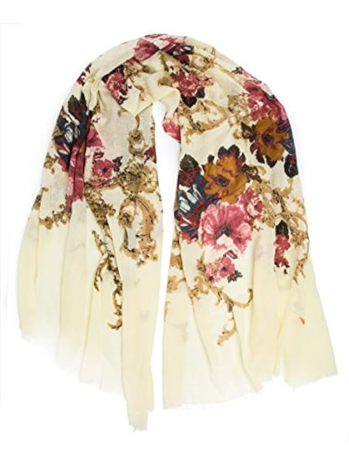 Eleanor blanket scarf, oversized winter scarf, floral scarf | Amazon (US)