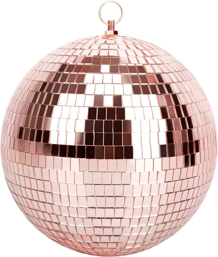 Mirror Ball for Disco DJ Club Party Wedding Home Decor, Muscab 8 Inch Disco Ball with Hanging Rin... | Amazon (CA)