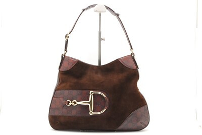 GUCCI Horse bit GUCCIssima Leather Shoulder Hand Bag Purse Authentic 1015  | eBay | eBay US