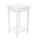 Deco 79 Wood White Side Table 16" W, 26" H | Amazon (US)
