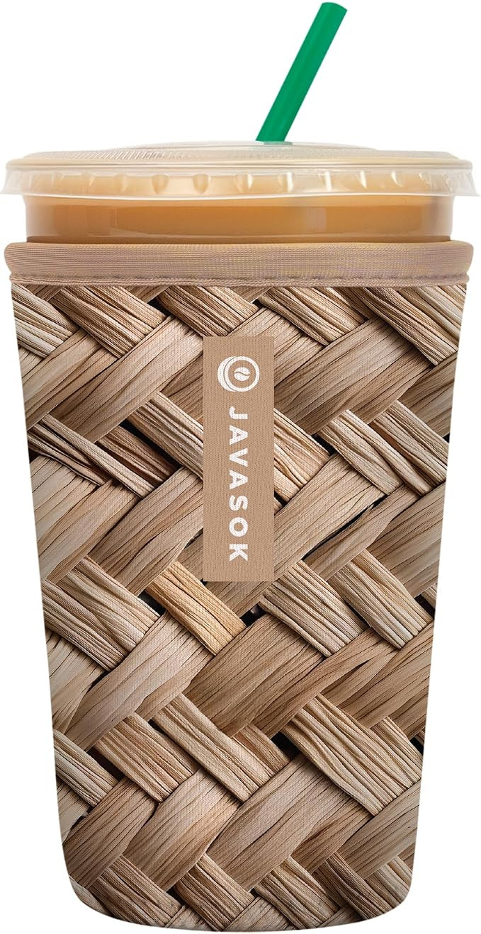 Sok It JavaSok Iced Coffee & Cold Soda Insulated Neoprene Cup Sleeve (Summer in Saint-Tropez, Med... | Amazon (US)