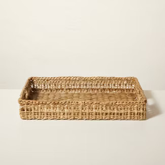 14"x20" Natural Woven Tray with Handles - Hearth & Hand™ with Magnolia | Target