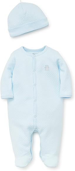Little Me Baby Boys' Footie and Hat | Amazon (US)