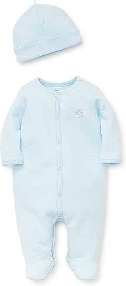 Little Me Baby Boys' Footie and Hat | Amazon (US)