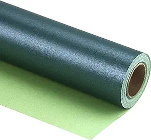 Amazon.com: RUSPEPA Green Matte Wrapping Paper - Solid Color Pearly - lustre Paper Perfect for We... | Amazon (US)