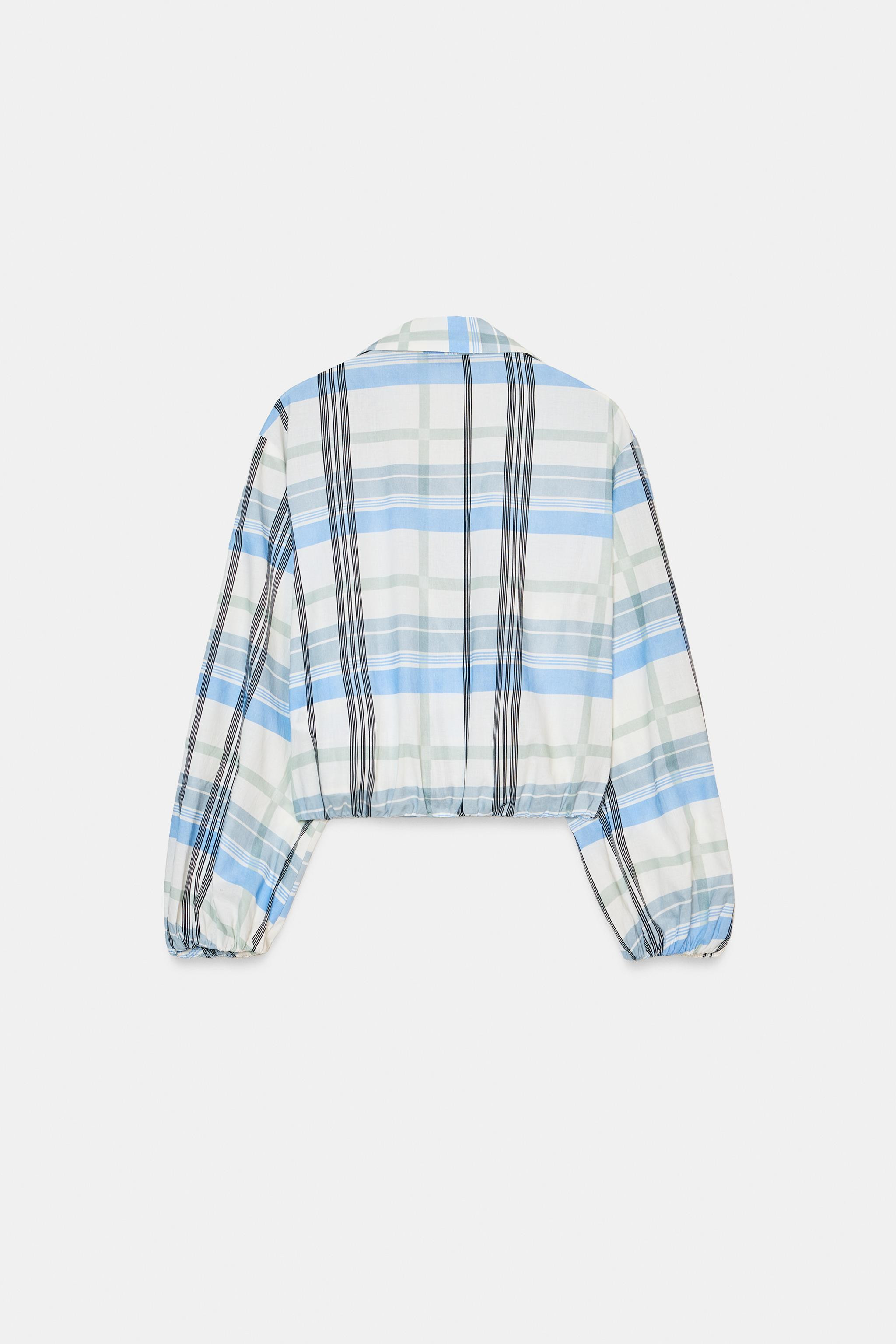 CHECK WRAP SHIRT | Zara AU
