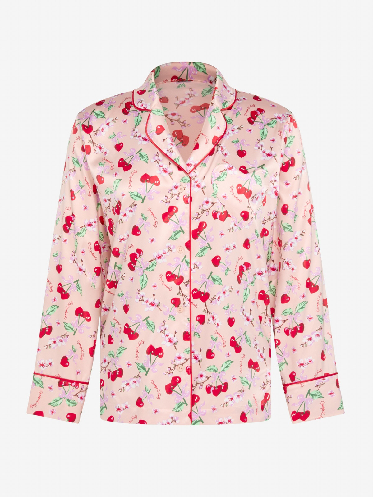 Satin Ever After Sleep Shirt With Heart Pocket | Savage x Fenty - North America