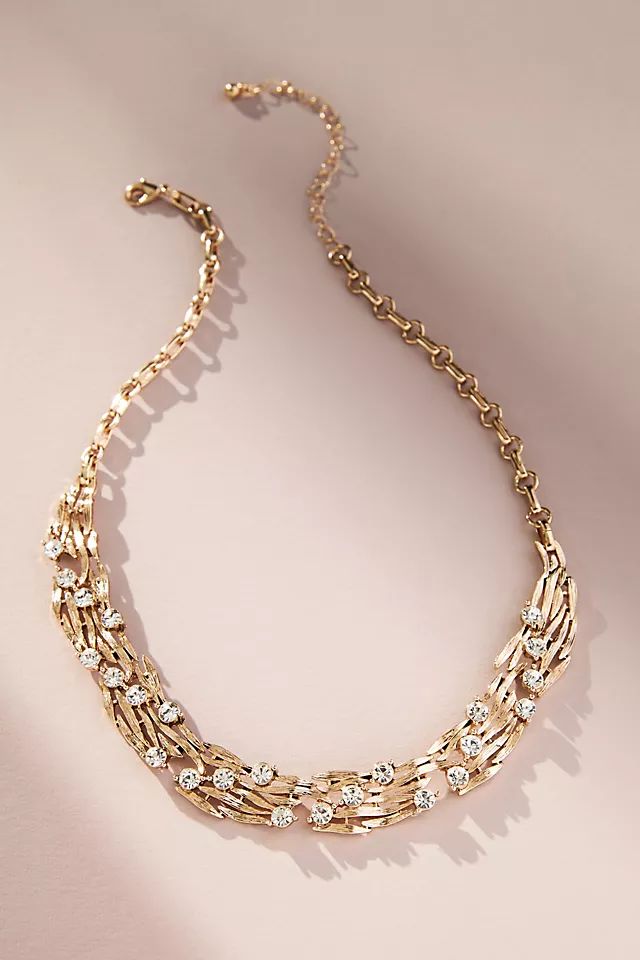 The Restored Vintage Collection: Crystal Collar Necklace | Anthropologie (US)