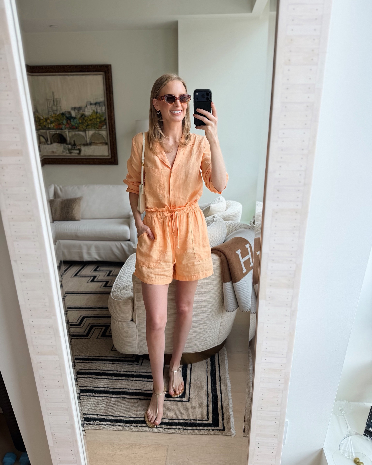Today’s look! Wearing a small in the shirt + shorts 🍑

#LTKootd