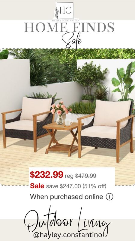 Outdoor patio furniture is on sale up to 51% off! Get your outdoor spaces ready for sunny weather ahead at these low prices!  

Patio furniture
Outdoor living
Outdoor patio furniture
Target 

#LTKswim #LTKsalealert #LTKhome