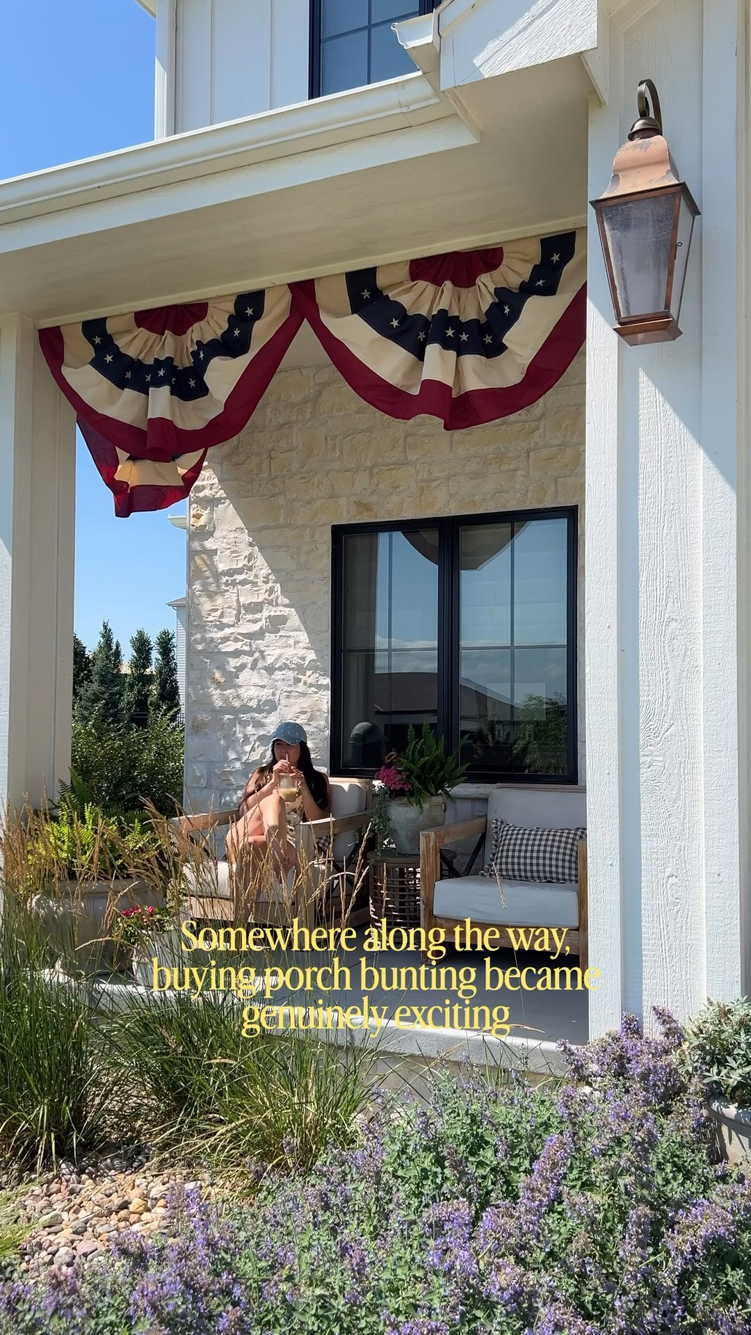 My bunting flags are sold out everywhere, but they always come back in stock (I bought these years ago). You specifically want the Creative Co Op ones. You can usually find them in stock in April/early May and you want to buy them before Memorial Day as they go out of stock around then.

#LTKHome