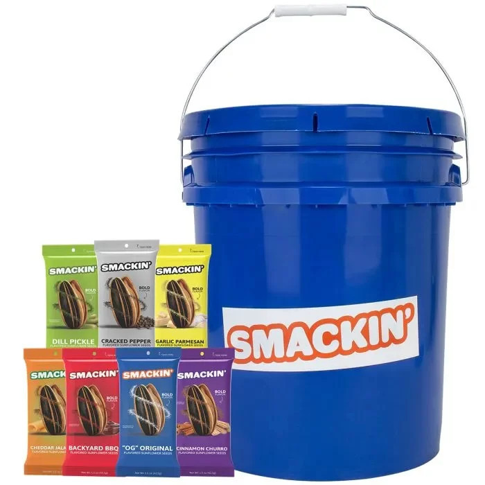 Smackin' Sunflower Seeds Variety Bucket – 54 Packs, Cinnamon | DICK'S Sporting Goods