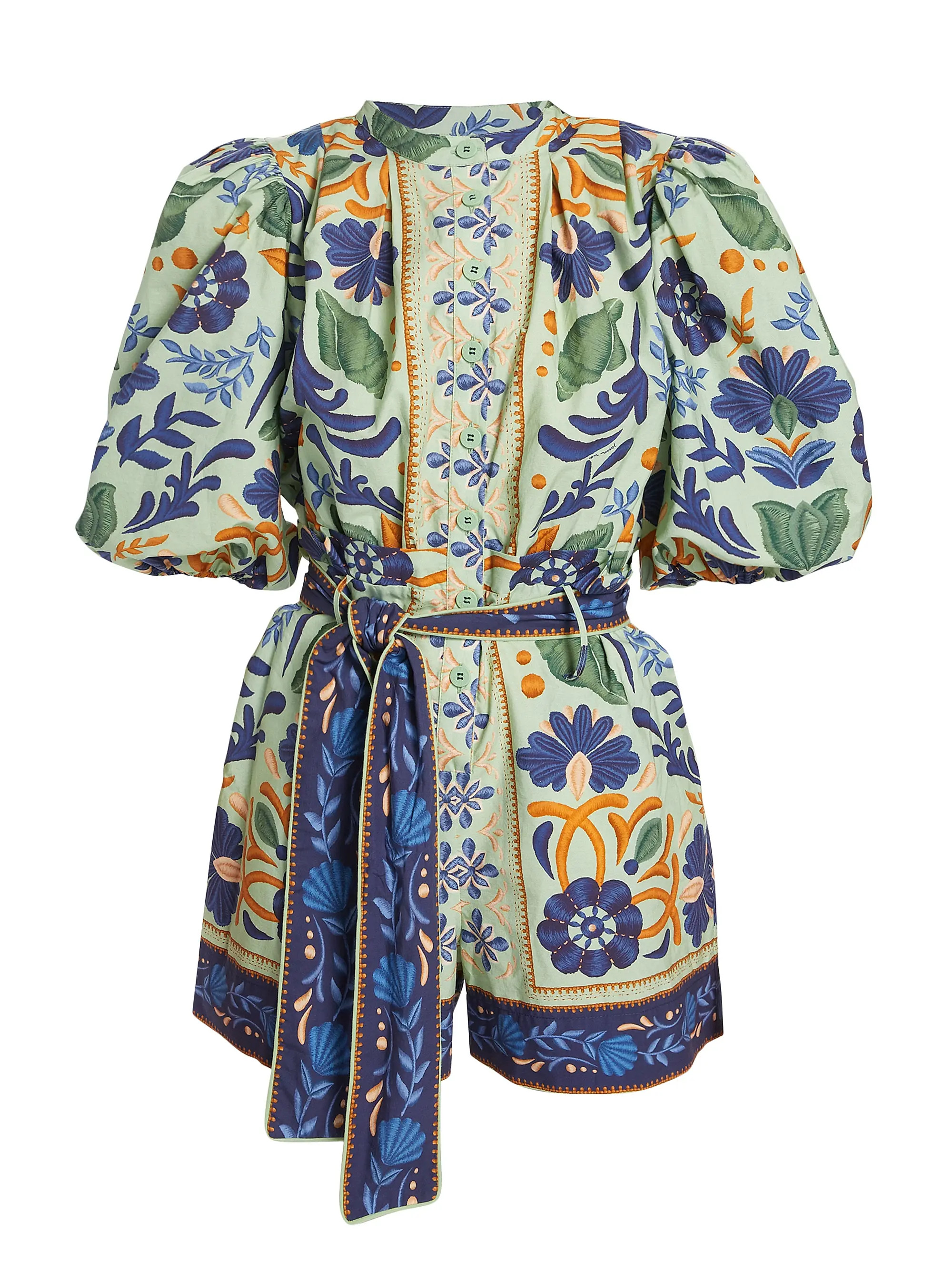 Farm RioOcean Tapestry Suzani Romper | Saks Fifth Avenue