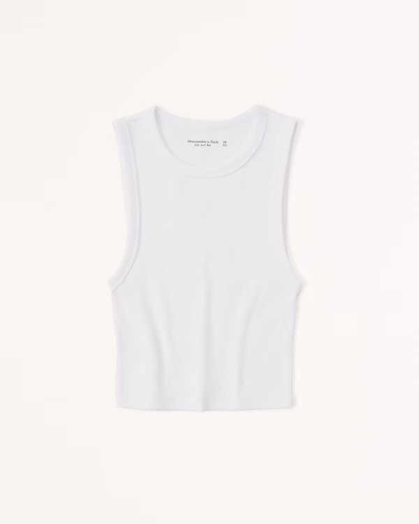 Cropped Crew Essential Tank | Abercrombie & Fitch (US)
