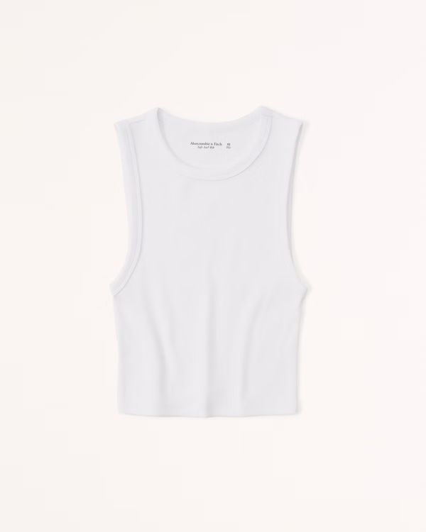 Women's Cropped Crew Essential Tank | Women's Clearance | Abercrombie.com | Abercrombie & Fitch (US)