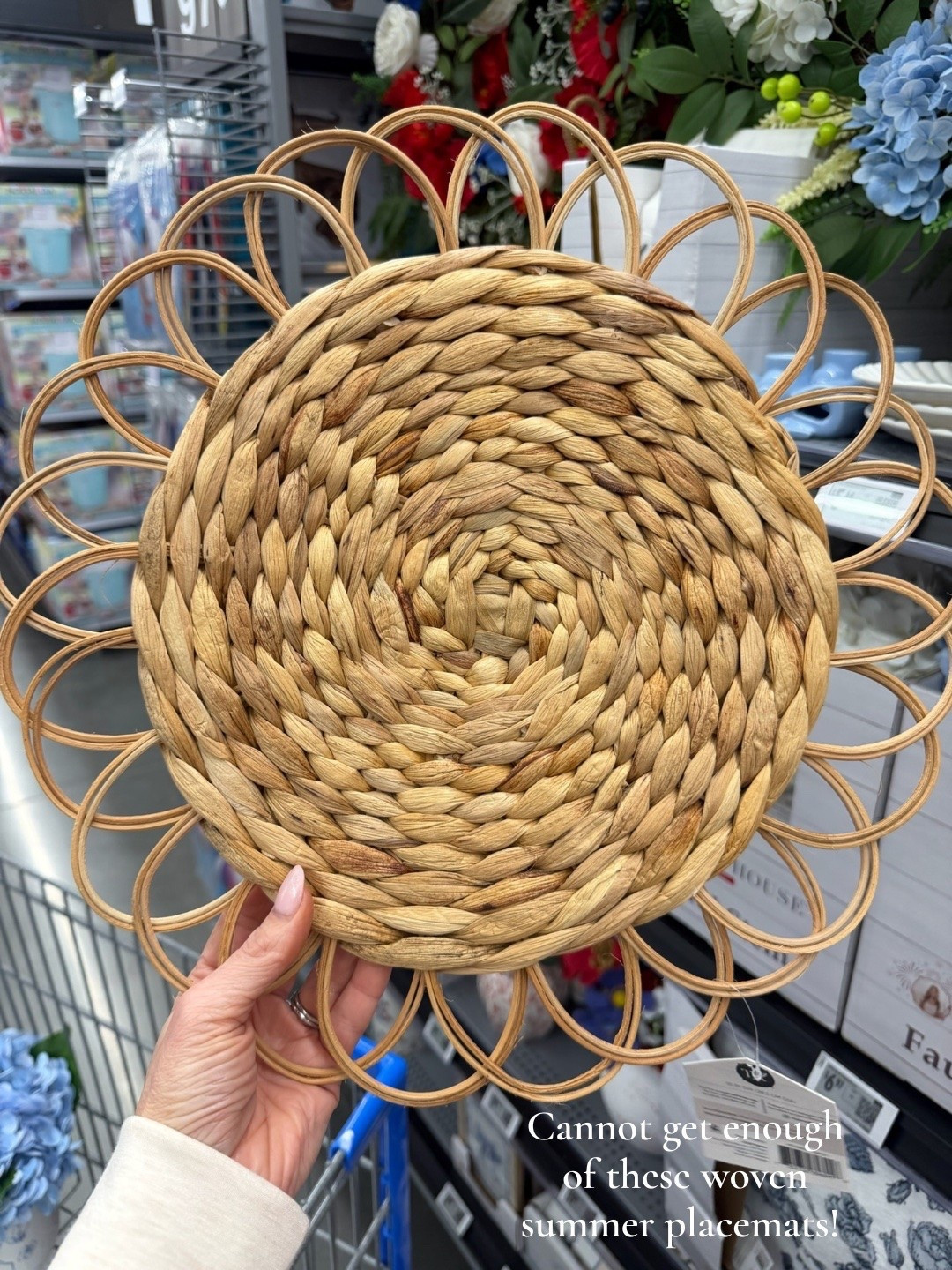 These woven placemats from our summer collection are everything!! And we spotted these in our local Walmart!!

#LTKSeasonal #LTKHome