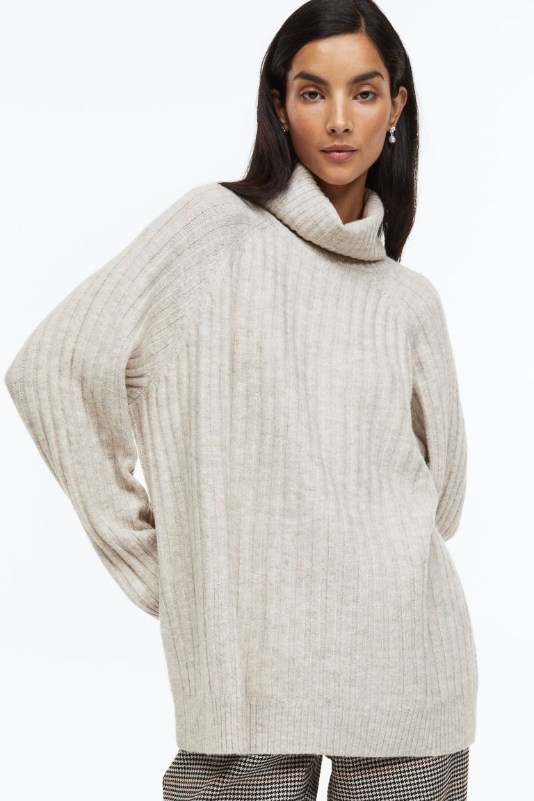 Rib-knit Turtleneck Sweater | H&M (US + CA)