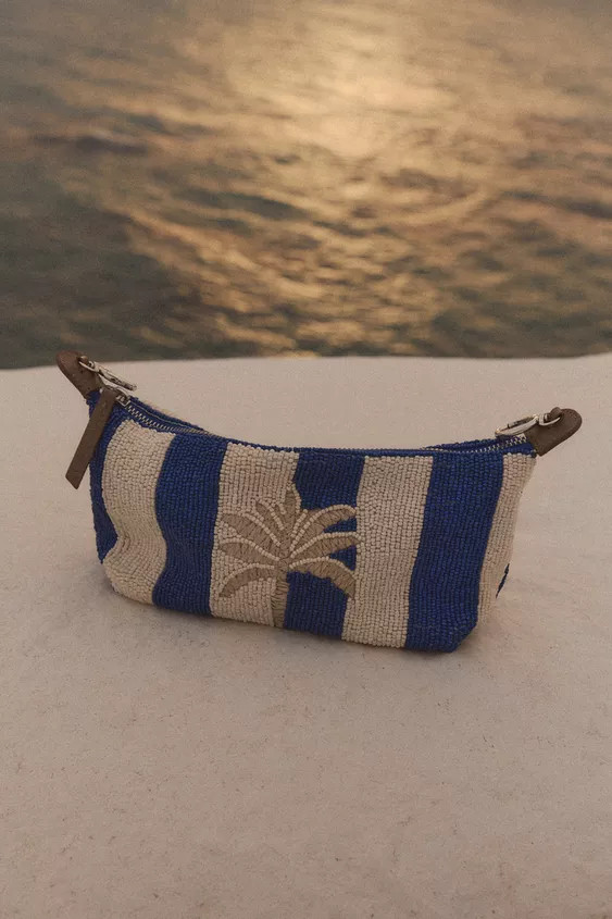 BEADED PALM TREE BAG | Zara Canada